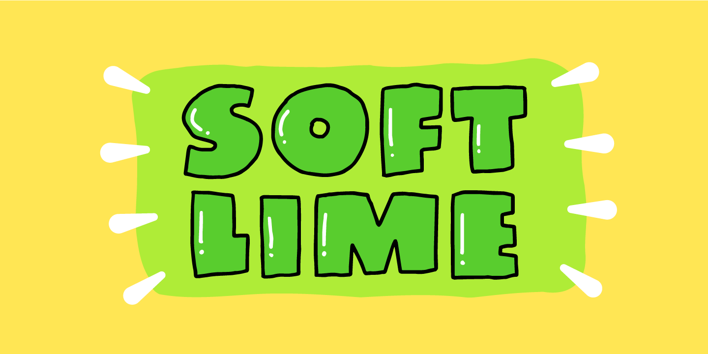 Schriftart Soft Lime